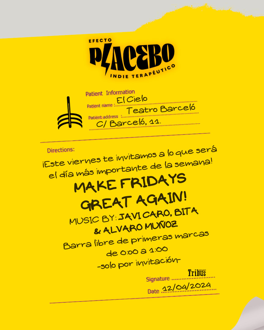 Efecto Placebo - Sesión Indie en Teatro Barceló