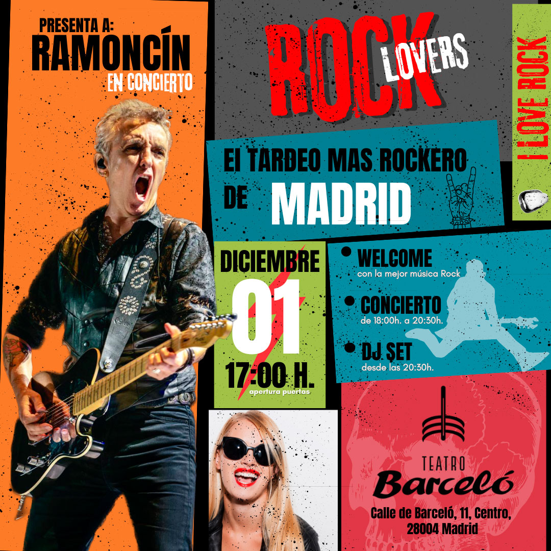 ROCKlovers presenta a RAMONCÍN en CONCIERTO